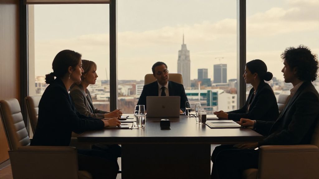 Mentor profesional en su oficina de Madrid